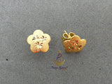 Small Earrings Gold Plated  – Unisex Jewelry for Toddlers, Girls, Boys & Children Great as Gift PrestigeApplause Jewels