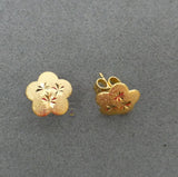 Small Earrings Gold Plated  – Unisex Jewelry for Toddlers, Girls, Boys & Children Great as Gift PrestigeApplause Jewels