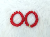 Traditional Artificial Coral Red Bracelet | African Nigerian Jewellery for Men & Women | PrestigeApplause PrestigeApplause Jewels