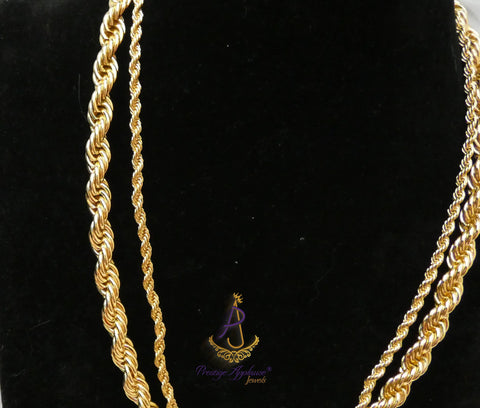 Two-Twist Italian Italian Gold Plated Unisex Necklace – Elegant Jewellery for Men & Women | Perfect Gift PrestigeApplause Jewels