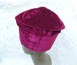 Velvet Suede Igbo Cap with Bracelet | Black, Red & Maroon Nigerian Men’s Hat | African Traditional Wear PrestigeApplause Jewels