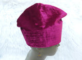 Igbo Edo Yoruba Plain Black Red Maroon Hat Cap Velvet Suede Igbo Cap, Nigerian Men African Hat PrestigeApplause Jewels
