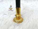 Walking Stick Cane – Elegant Gold-Tone Handle & Black Shaft Statement Accessory African Walking Staff PrestigeApplause Jewels