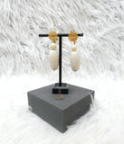 White Beaded Earrings | Elegant Handmade Jewelry for Women | Fashion Accessory & Gift for Her PrestigeApplause Jewels