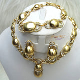 Latest Design Beautiful Fashion Party Necklace Earring Bracelet Jewellery set