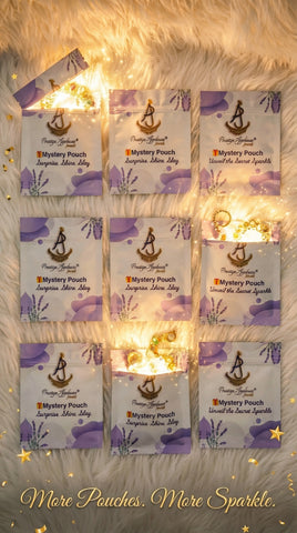 Mystery Jewellery 6 Pouch Bundle | Surprise Gift Bags| Random Jewelleries Lucky Dip | Affordable Luxury Men or Women Mystery Pack