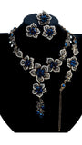 Beautiful Emerald blue Steelblue Pink Gold Fashion Necklace Party Necklace Jewellery Set (Copy) - PrestigeApplause Jewels 