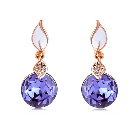 Purple Small Cocktail Party Earring Jewellery