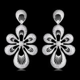 New Design Gold Silver Cubid Zirconia Cocktail Party Celebrant Bridal Earring Jewellery Great as Gift UK Rapid Dispatch - PrestigeApplause Jewels 