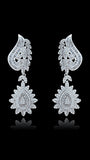 Beautiful Bridal Wedding Crystal Silver Cocktail Party Earring Jewellery For Ladies