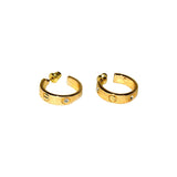 Gold Silver Popular Quality Small Hoop Earring wit Stones Jewelry For Women Gift
