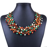 Multi color Fashion choker adjustable light-weight Statement Necklace For Women