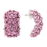 Beautiful Crystal Earring Pink Grey Red Earring Great as Gift for Mum Wife - PrestigeApplause Jewels 