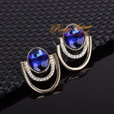 Blue with Rhinestone Fashion Jewellery Set Party Complete Set - PrestigeApplause Jewels 