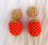 New Latest Design Original Traditional Coral with Gold Accessories Party Bridal Wedding Beads Jewellery Set
