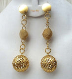 Extra Long Gold Color Party Earring African Nigerian Jewellery Gift