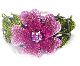 Beautiful Pink Flowery Vintage Bangle