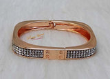 Square Shaped Gold Silver Rose Gold New Design New Trend Ladies Bangle Gift