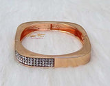 Square Shaped Gold Silver Rose Gold New Design New Trend Ladies Bangle Gift