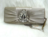 Black Gold Off white Simply Party Evening Clutch Purse