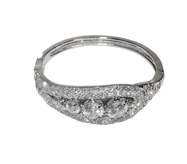 Sterling Silver Stardust Crystal Bangle bracelet for Women, Ladies arrived in a pretty gift bag