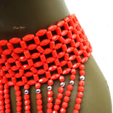 Nigerian Edo Coral wedding Bridal Beaded Edo Necklace Jewellery