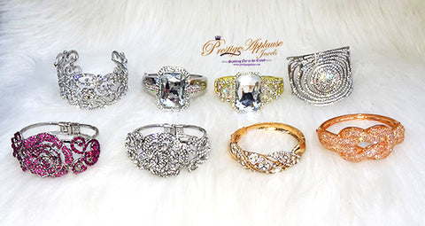 Wholesale / Bulk Assorted Bangle Different Designs Silver Crystal Popular Bracelet Jewellery