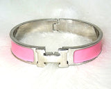 Popular Pink & Silver H New Design Trendy Red Ladies Bangle Gift