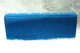 Turquiose Blue Red Clutch Party Evening Cocktail Purse