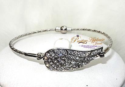 Angel Wings Magnetic Clasps New Trend Ladies Bangle Jewellery Gift - PrestigeApplause Jewels 