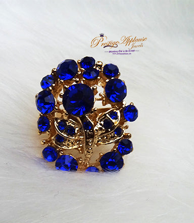 Royal blue and gold costume clearance jewelry