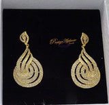 Gold Silver Beautiful Cubic Zirconia Earring Jewellery
