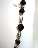 Cross Mixed Religion Pendant Black Bead Necklace Jewellery Gift Ladies