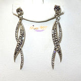 Crystal Twisted Earring Jewellery for Ladies