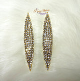 Crystal Elegant Cocktail Silver Gold Party Earring Jewellery