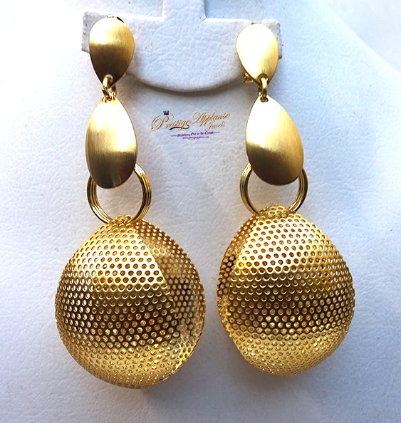 Extra Long Gold Plated Earring Jewellery for Ladies