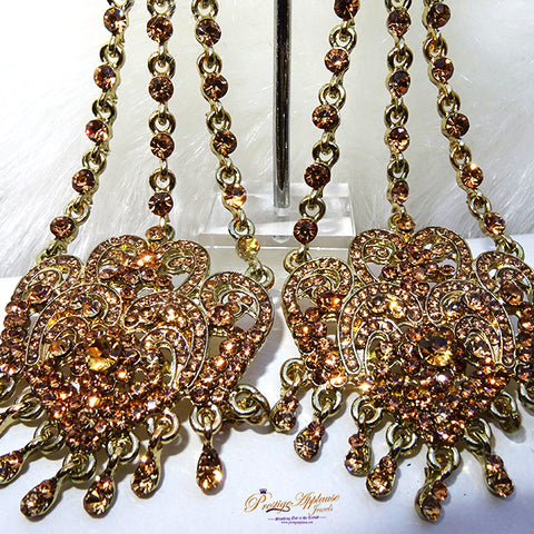 Extra Long Gold Earring Jewellery
