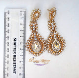 Gold Bollywood Long Evening Earring Jewellery