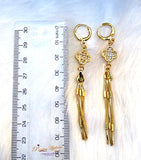 Small Gold Drop Popular Fashion Earring for Child Teenager Girls Jewellery