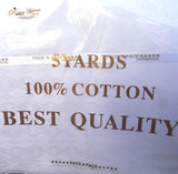 100% 5 Yards Cotton Material For Men & Women Embroidery Sewing Styles Fabric - PrestigeApplause Jewels 