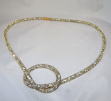 Elegant Black Long Versatile Styling Swarovski Element Crystal Choker Necklace Jewellery