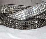 Braided Black Grey Fashion Wrap Bracelet Jewellery