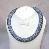 Blue Swarovski Element Stardust Crystal Necklace Choker Magnetic closure