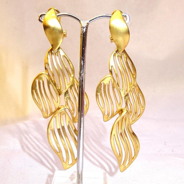 Beautiful Leaf Design Fashion Earring - PrestigeApplause Jewels 