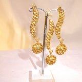 Fashion Gold Earring and Pendant Set