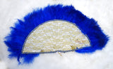 New Designs Royal Mixed Blue with Gold Hand fan wedding African Traditional Engagement Handfan - PrestigeApplause Jewels 