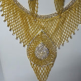 Bollywood Elaborate Bling Party Jewellery Necklace Bridal Wedding Costume Set