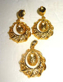 Beautiful Gold plated New Design Bold Fashion Earring and Pendant Jewellery