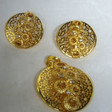 Latest Design Gold Plated Fashion Earring & Pendant Jewellery Set