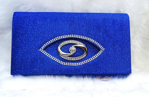 Blue Elegant Fashionable Stylish Designer Casual Hand clutch Hand purse Wedding Purse Party Wear Hand Clutch - PrestigeApplause Jewels 